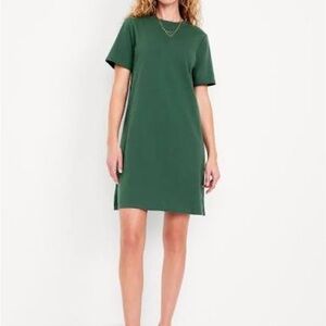 Tall length Green T-Shirt Dress